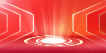 红色发光炫酷过年电商海报背景