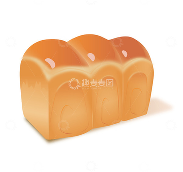 源文件下载【趣麦麦图】黄色手绘吐司面包插画元素