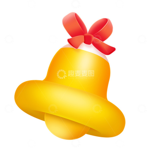 源文件下载【趣麦麦图】金色电商元素铃铛闹铃