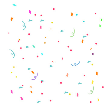 小清新彩带电商漂浮元素