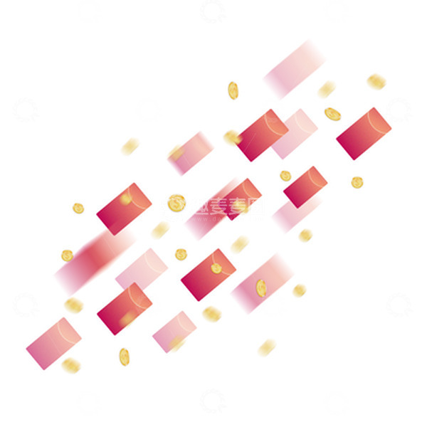 源文件下载【趣麦麦图】金币红包电商活动漂浮元素