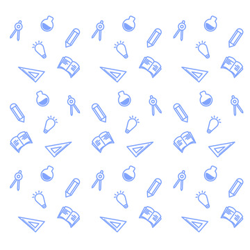 小清新学习文具漂浮元素