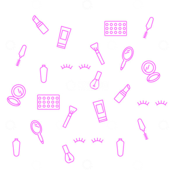 源文件下载【趣麦麦图】小清新电商化妆品漂浮元素