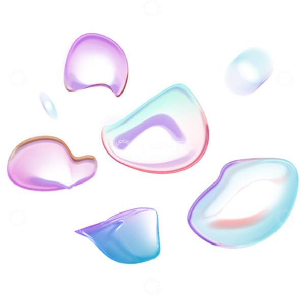 源文件下载【趣麦麦图】-渐变酸性悬浮漂浮气泡动态元素