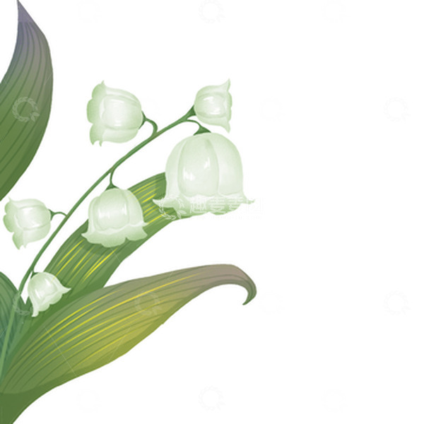 源文件下载【趣麦麦图】绿色小清新唯美花朵手绘图