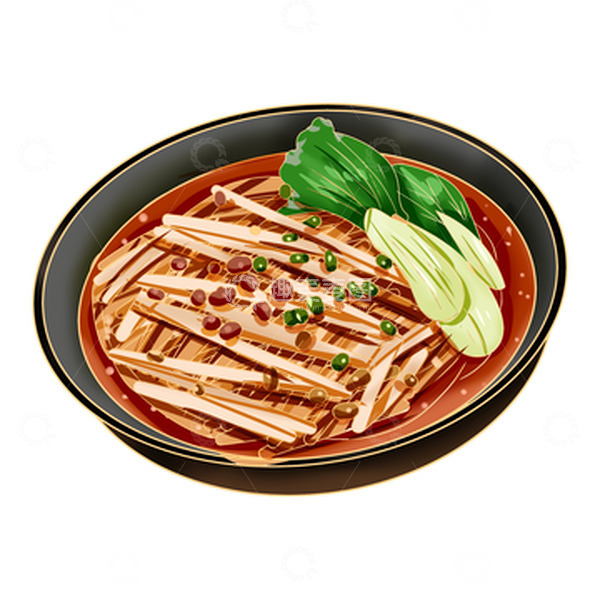 源文件下载【趣麦麦图】手绘面条辣椒美食装饰元素