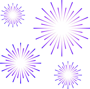 背景装饰烟花漂浮元素