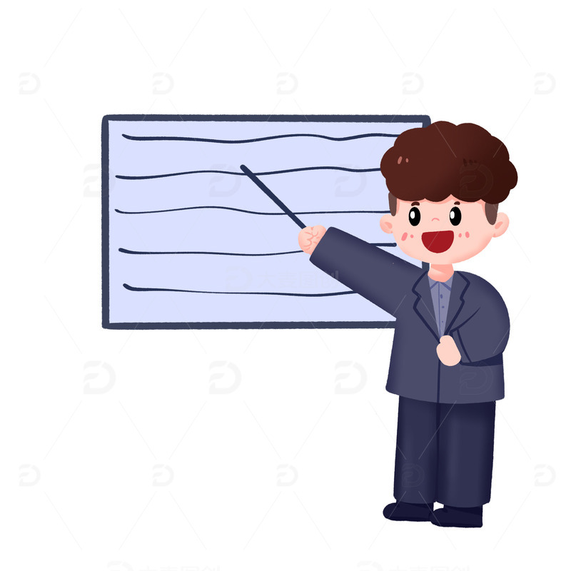 源文件下载【趣麦麦图】手绘年终员工上台汇报免抠元素