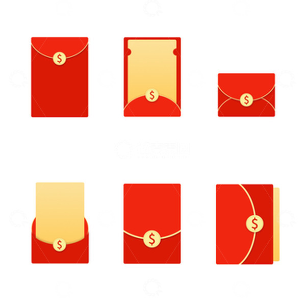 源文件下载【趣麦麦图】-红包素材春节过年红包各种红包