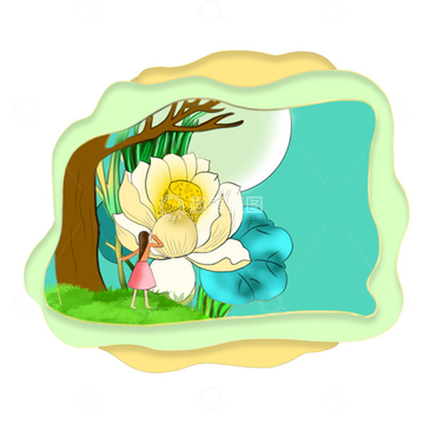 源文件下载【趣麦麦图】手绘小清新插画素材