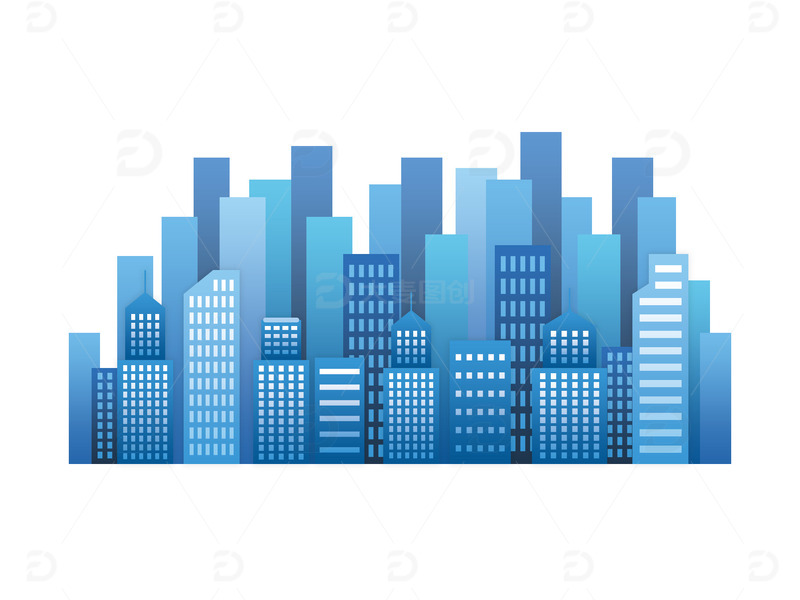 源文件下载【趣麦麦图】科技城市剪影