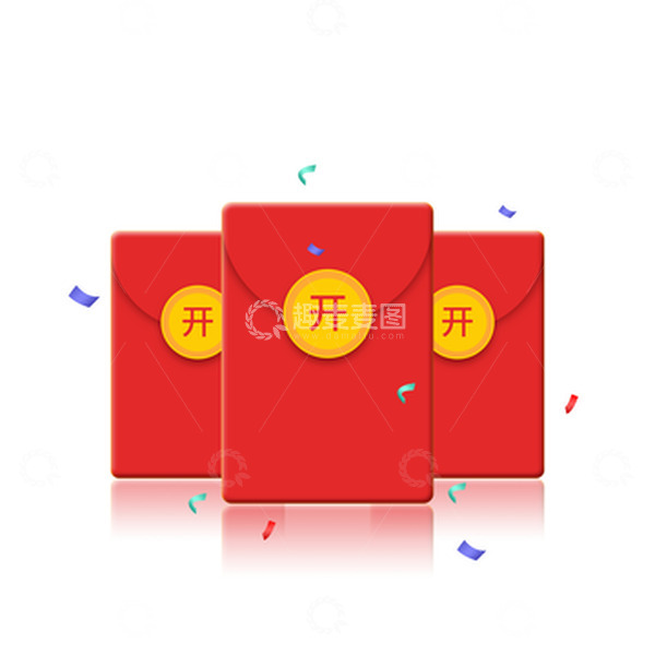 源文件下载【趣麦麦图】春节年会手绘红包元素