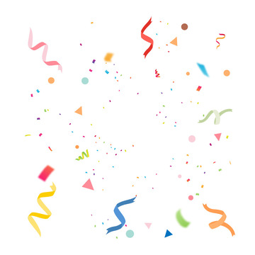 彩色飘浮装饰彩带