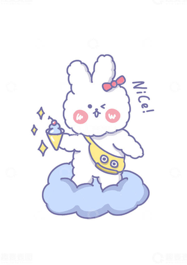 源文件下载【趣麦麦图】卡通日系兔子可爱兔年生肖2023手绘