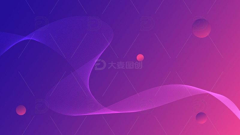 源文件下载【趣麦麦图】紫色渐变简约科技商务背景