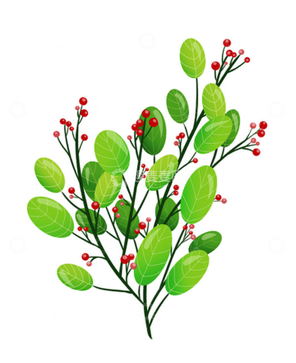 源文件下载【趣麦麦图】红果果植物花草装饰