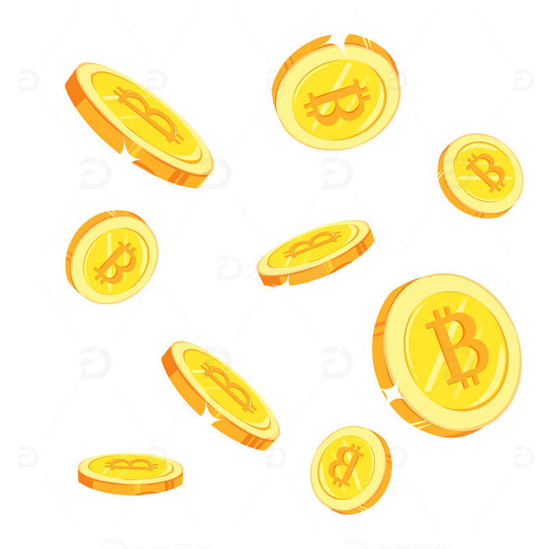 源文件下载【趣麦麦图】金色扁平风电商促销活动钱币漂浮元素