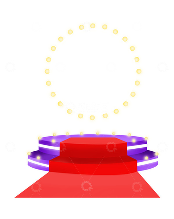 源文件下载【趣麦麦图】小清新立体年会舞台元素