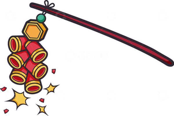 源文件下载【趣麦麦图】红色矢量可爱春节鞭炮爆竹