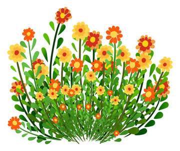 绿色花草花丛装饰