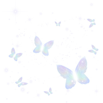 梦幻渐变七彩蝴蝶发光气氛围漂浮装饰