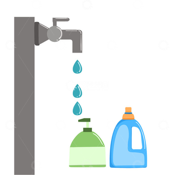 源文件下载【趣麦麦图】保护环境人人有责节约用水抗疫情居家