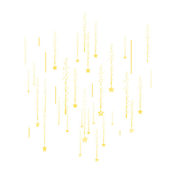 黄色流星背景装饰