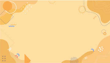 橙黄几何扁平简约背景