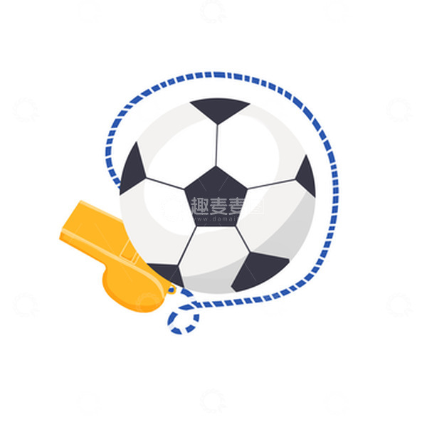 源文件下载【趣麦麦图】-卡通世界杯足球装饰元素