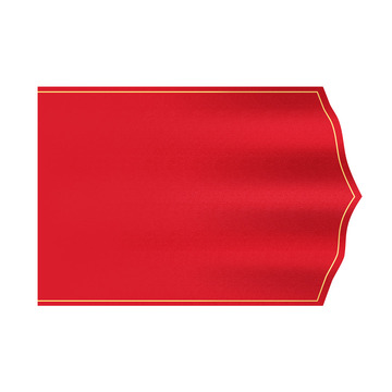 红色飘带条幅标题栏氛围元素