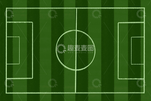 源文件下载【趣麦麦图】绿色手绘足球场背景