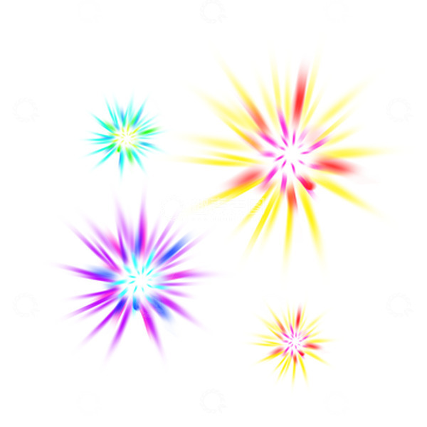 源文件下载【趣麦麦图】-多彩喜庆烟花