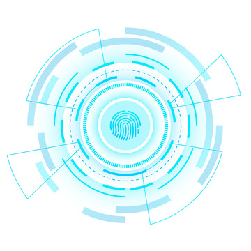 蓝色科技圈智能识别