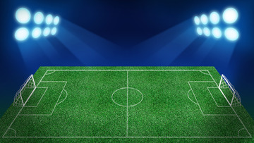 绿色草地足球比赛场地世界杯海报背景