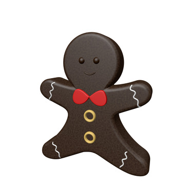 圣诞节立体姜饼饼干人