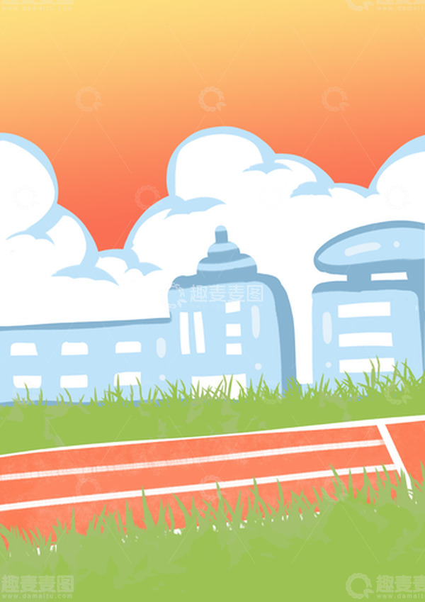 源文件下载【趣麦麦图】小清新 手绘 卡通 插画 背景