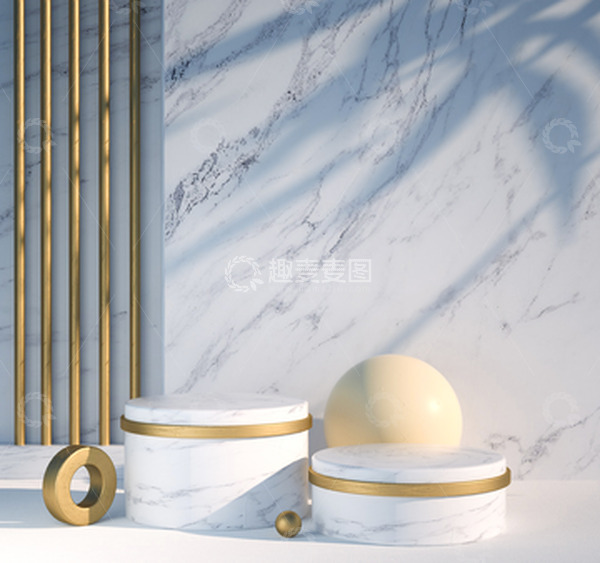 简约C4D电商海报展台背景