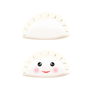 饺子插画冬至包饺子可爱饺子手绘素材