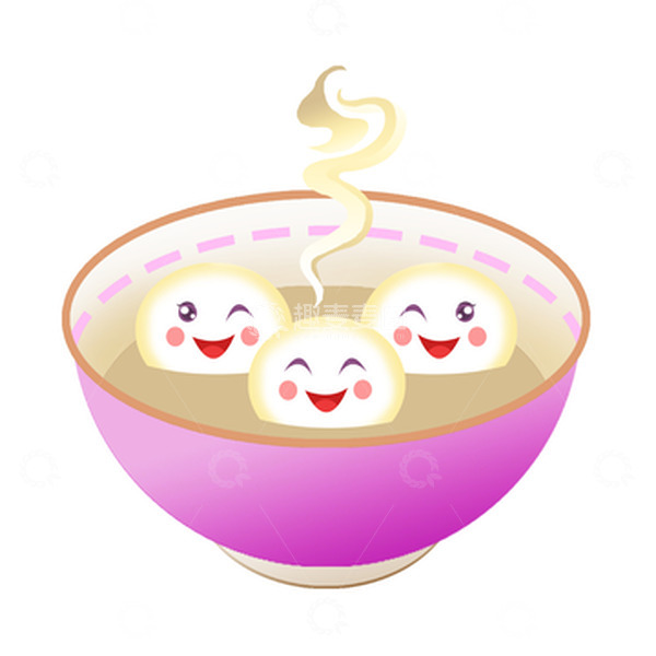源文件下载【趣麦麦图】一碗热气腾腾的汤圆