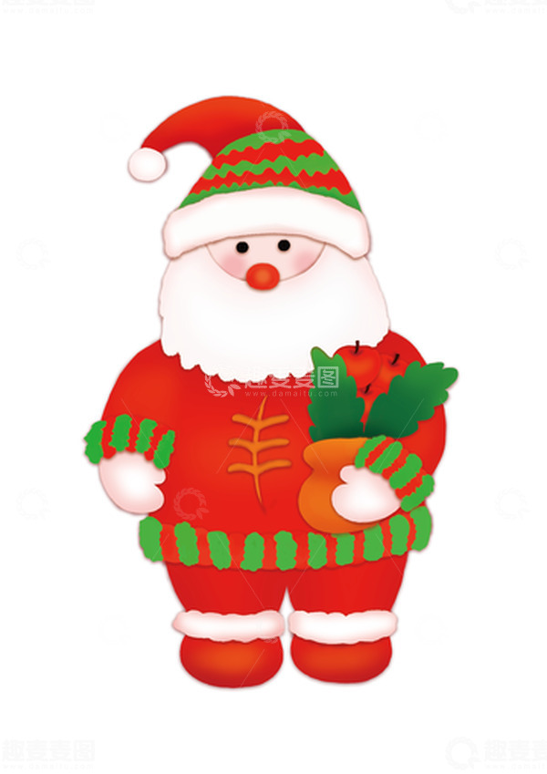 源文件下载【趣麦麦图】圣诞老人手绘