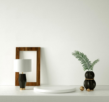 日常电商简约风C4D展台海报背景