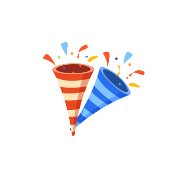 世界杯元素喝彩喇叭彩带