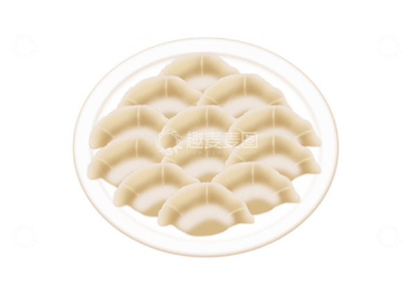 源文件下载【趣麦麦图】饺子手绘元素