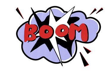 波普风爆炸边框