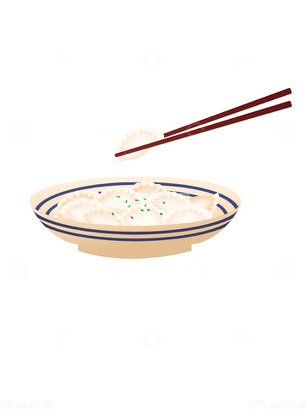 源文件下载【趣麦麦图】饺子食物冬至吃饺子立冬年味食物