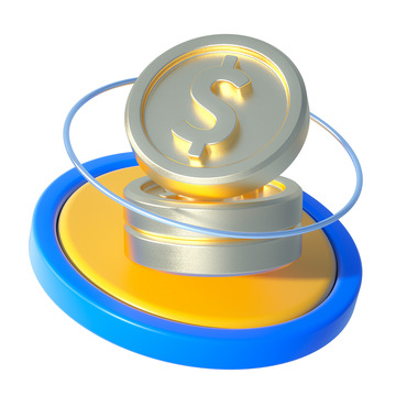 3d堆起来金币图标免扣png图标