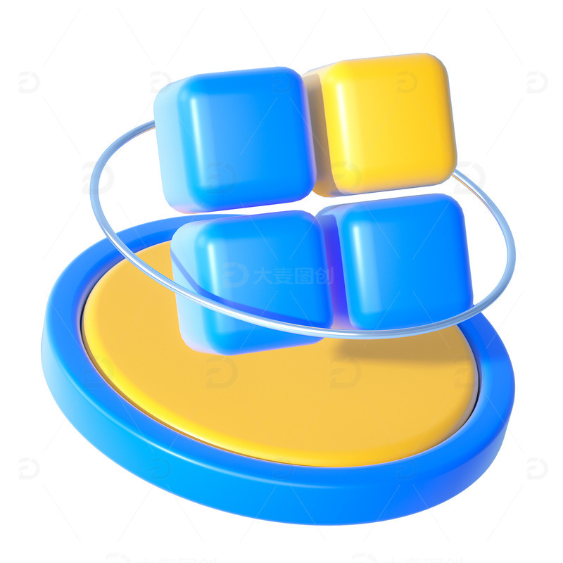 源文件下载【趣麦麦图】3d立体电商多媒体品类图标