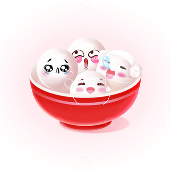 源文件下载【趣麦麦图】-元宵悲欢离合不同的趣味汤圆