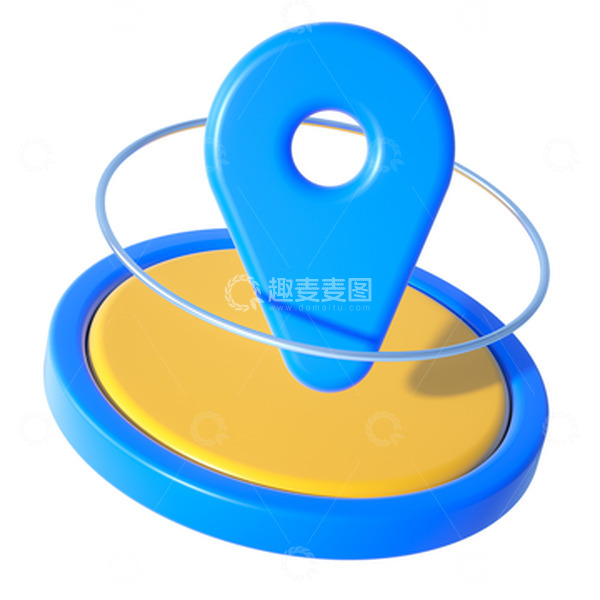 源文件下载【趣麦麦图】-3d立体电商D定位位置标记图标