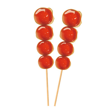 红色手绘糖葫芦元旦春节冰糖葫芦